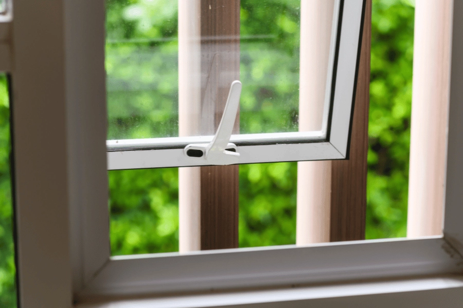 open window at home to let in fresh air 